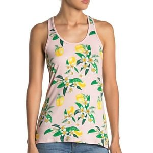 Buy 1 $15 item get 1 $15 or less FREE
 Lemon Print Racerback Pink Tank Top